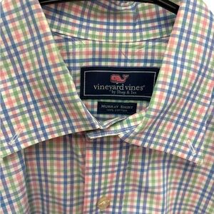 Vineyard Vines Men's Multicolor Checkered Shirt - Size Medium